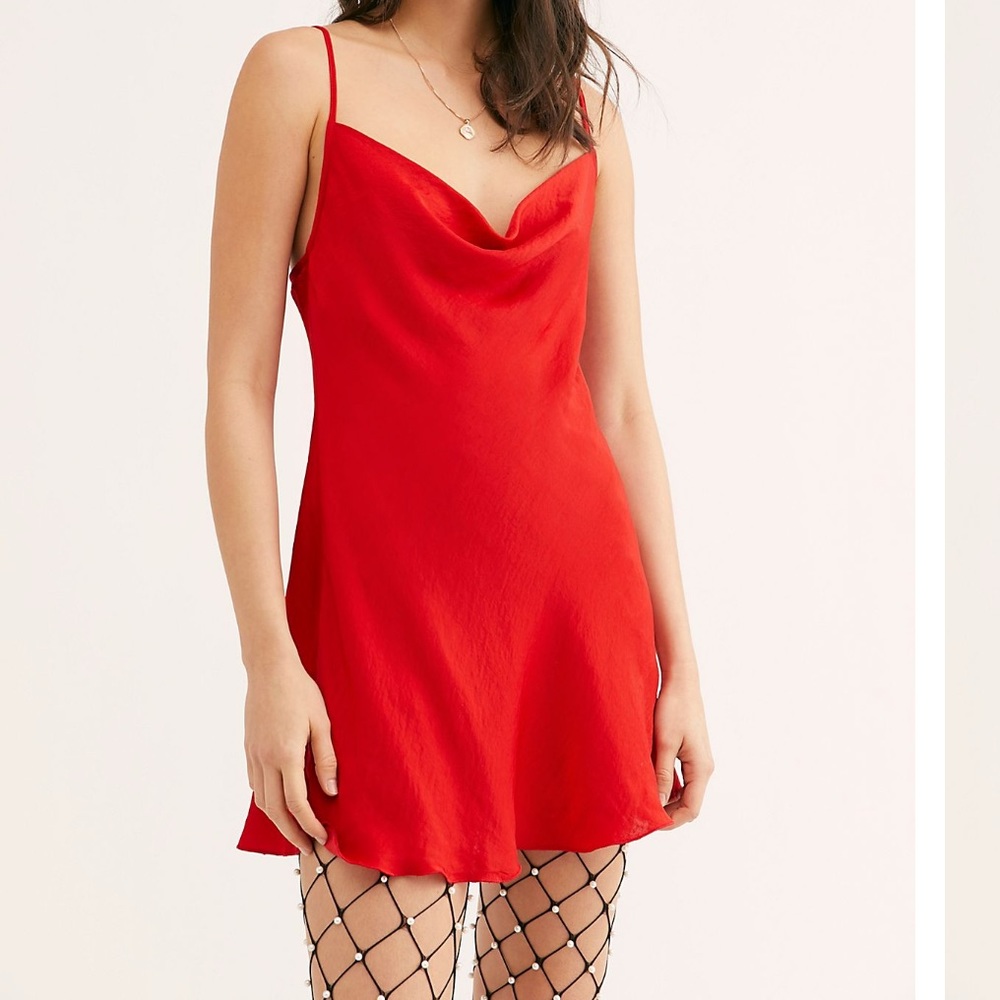 Free People cowl girl slip dress!!